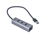 I-TEC USB 3.0 4x USB 3.0 Metal HUB 28cm - 456375 - zdjęcie 2